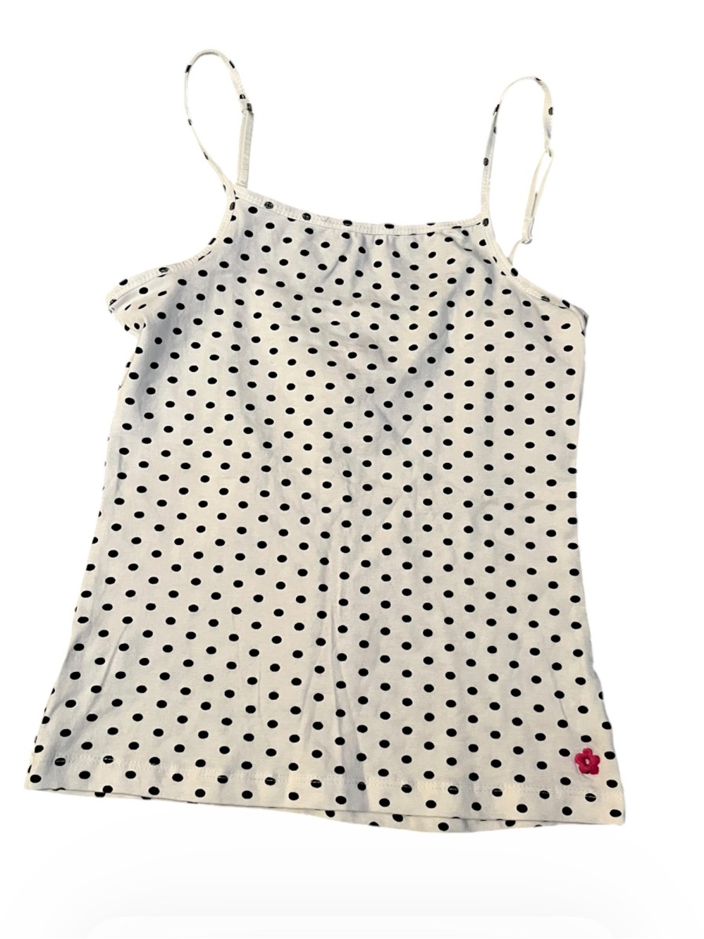 Vintage y2k early 2000s Polka Dot Spaghetti Strap Cami
